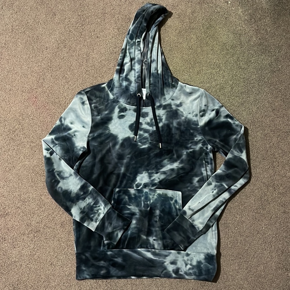 Charlotte Russe Velvet Tie Dye Hoodie